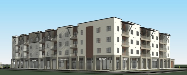 Southeast street-level project view